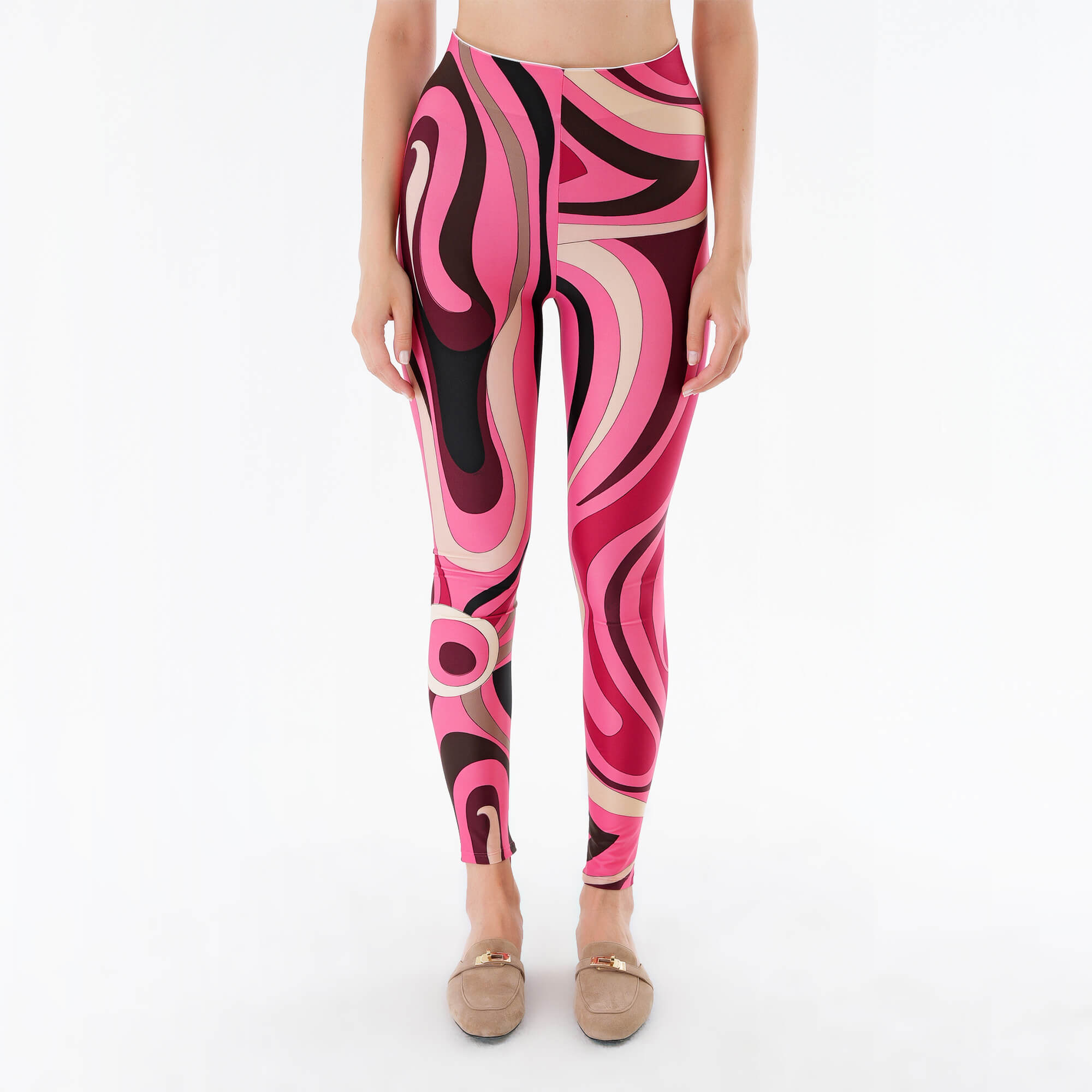 Emilio Pucci - Marmo Print Leggings M